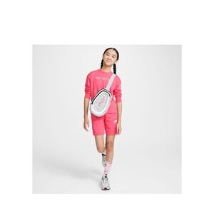 New NIKE GIRLS' SPORTSWEAR CLUB FLEECE 5" FRENCH PINK TERRY SHORTS size S or L